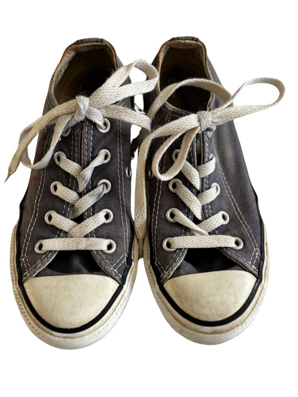Converse Kids Size 13 Gray Low Top Canvas Sneakers Lace Up Classic